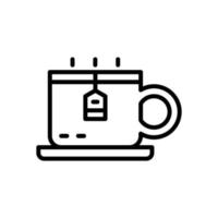 icône de tasse de thé pour votre site Web, mobile, présentation et conception de logo. vecteur