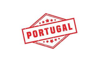 Portugal tampon en caoutchouc avec style grunge sur fond blanc vecteur