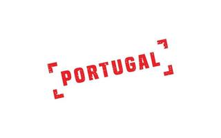 Portugal tampon en caoutchouc avec style grunge sur fond blanc vecteur