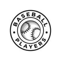 logo du club de baseball des sports américains du texas. graphique vectoriel d'illustration d'un logo de baseball. inspiration de modèle de conception de logo vintage