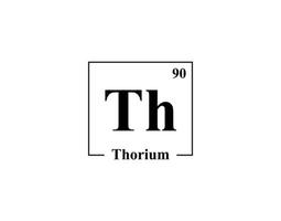 vecteur d'icône de thorium. 90 ème thorium