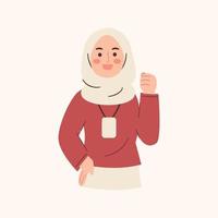 illustration de femme musulmane vecteur