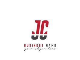 icône de logo jc minimaliste, création de logo de lettre alphabet jc vecteur