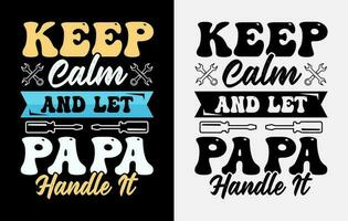 typographie papa papa conception de t-shirt fête des pères gratuit, t-shirt bonne fête des pères, t-shirt papa vecteur