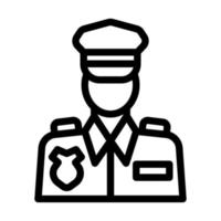 conception d'icône de policier vecteur