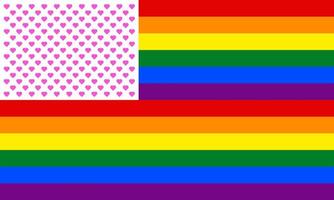 drapeau rayé arc-en-ciel. concept homosexuel de la saint-valentin. fierté gay et lgbtqia. texture de conception pour tissu, bannière, affiche, toile de fond, mur. illustration vectorielle. vecteur