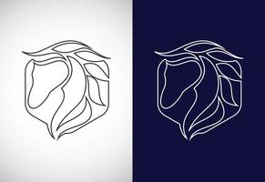 logo de cheval d'art en ligne, modèle vectoriel de conception de logo de cheval, tête de cheval