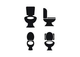 siège, toilette, icône, conception, modèle, vecteur, isolé vecteur