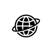 globe terrestre icône illustration vectorielle vecteur
