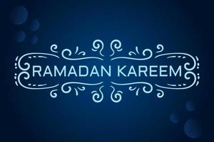 fond de lettrage ramadan kareem vecteur