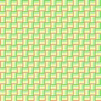 modèle sans couture minimal. motif vert et orange avec carré. illustration vectorielle. vecteur