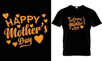 conception de t-shirt fête des mères. vecteur