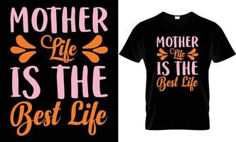 conception de t-shirt fête des mères. vecteur