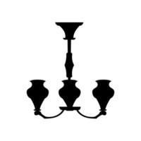 vecteur d'icône de lustre. signe d'illustration lustrée. symbole ou logo de lustre.