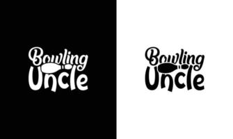 conception de t-shirt de citation de bowling, typographie vecteur