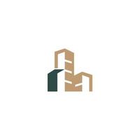 création de logo d'immeuble de bureaux, logo immobilier vecteur