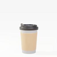 Tasse à café en papier 3d. illustration vectorielle. vecteur