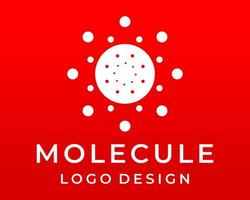 création de logo de l'industrie de la molécule de forme géométrique. vecteur