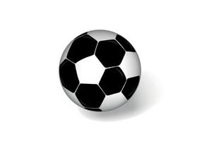 conception de vecteur de ballon de football noir et blanc gratuit.