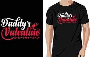 conception de t-shirt saint valentin vecteur