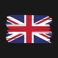 pinceau drapeau britannique vecteur