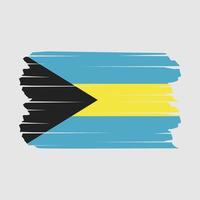 brosse drapeau des bahamas vecteur