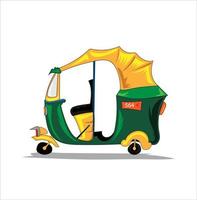 drôle indien amd pakistanais auto rickshaw vector illustration