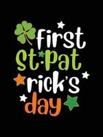 St. patrick's day typographie citation irlandaise colorée vecteur lettrage conception de t-shirt