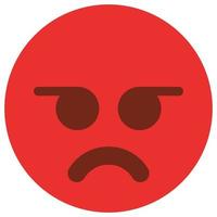 icône de couleur plate pour le visage emoji. vecteur