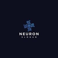 modèle d'icône de conception de logo de neurone vecteur