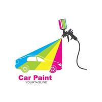 voiture peinture logo icône illustration vecteur