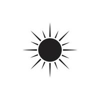 logo illustration soleil vecteur