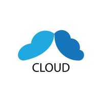 vecteur de logo nuage