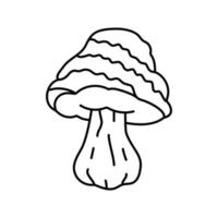 illustration vectorielle de l'icône de la ligne de champignon narcotique psychédélique vecteur