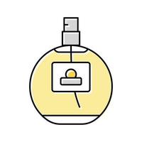 bouteille de parfum de beauté icône de couleur de parfum illustration vectorielle vecteur