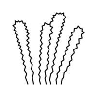 illustration vectorielle de l'icône de la ligne elodea densa vecteur