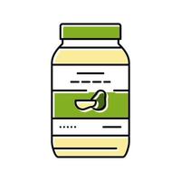 mayonnaise avocat couleur icône illustration vectorielle vecteur