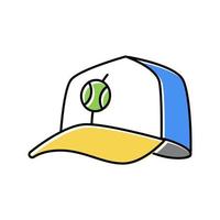 casquette joueur de tennis couleur icône illustration vectorielle vecteur