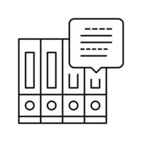 illustration vectorielle de l'icône de la ligne d'informations sur la politique vecteur