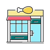 boucherie boutique couleur icône illustration vectorielle vecteur