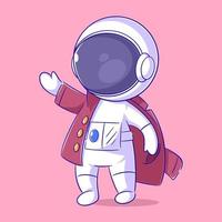 les astronautes portent des vêtements chauds vecteur