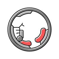 illustration vectorielle d'icône de couleur de moto monowheel vecteur