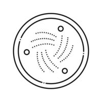 illustration vectorielle de l'icône de la ligne de crypto-monnaie iota vecteur