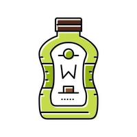 wasabi bouteille sauce alimentaire couleur icône illustration vectorielle vecteur