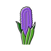 fleur de jacinthe printemps couleur icône illustration vectorielle vecteur