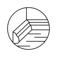 illustration vectorielle de l'icône de la ligne d'accessoires de socle vecteur