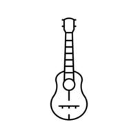 guitare musicien instrument ligne icône illustration vectorielle vecteur