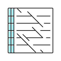 illustration vectorielle d'icône de couleur thermoplastique en polycarbonate vecteur