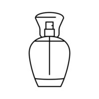 produit parfum bouteille parfum ligne icône illustration vectorielle vecteur