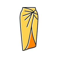 sarong jupe couleur icône illustration vectorielle vecteur